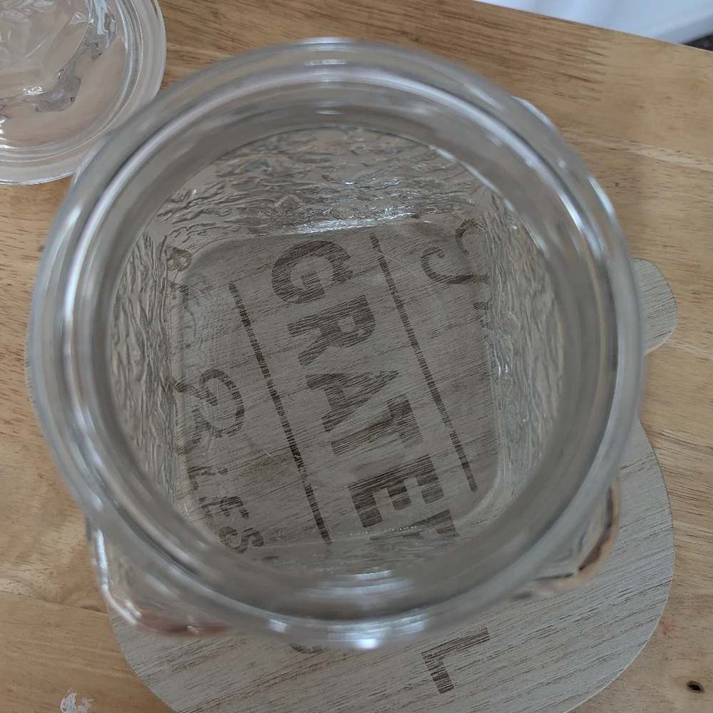 Fantasia Short Canister Jar By Princess House EUC Vintage